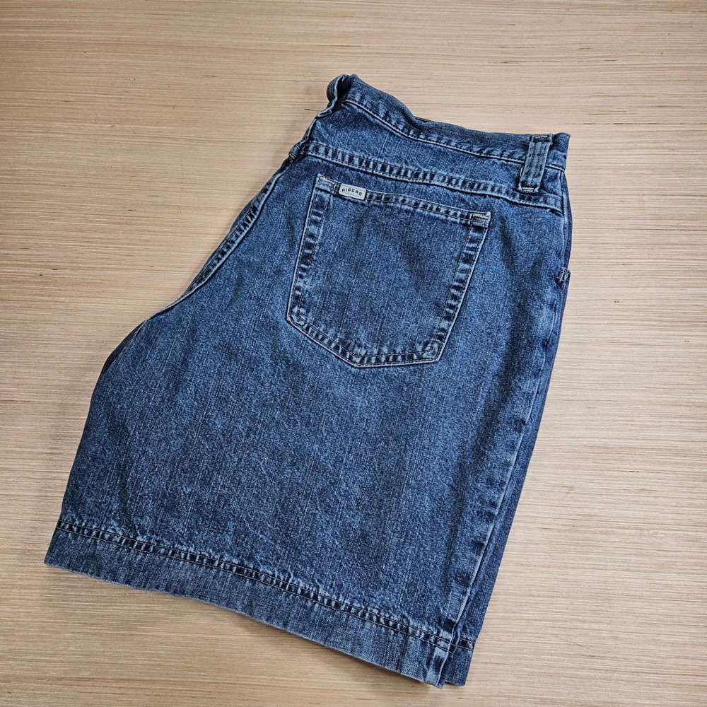 Vintage Y2K Mom Lee Riders Denim Shorts Women 18W Blue High Rise Cotton Casual